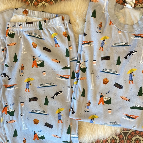 Unisex Seattle Smaller Things Adult Pajama L - Picture 8 of 8